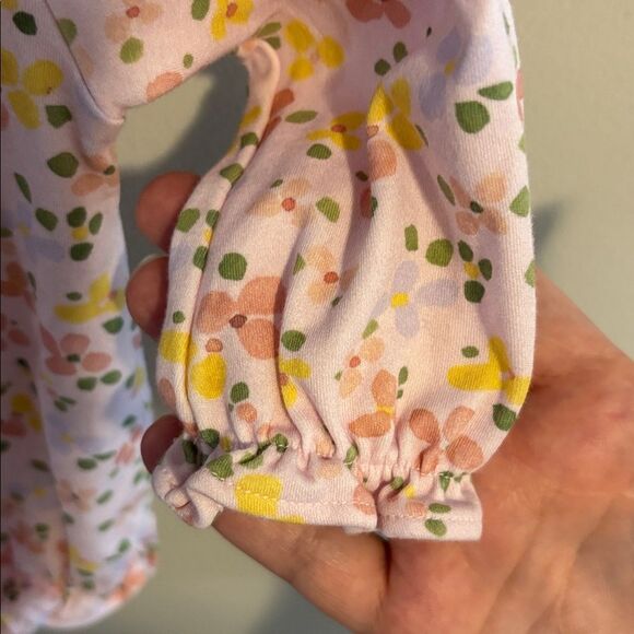 The proper peony Betty Floral Pima Girl Bubble 3 months - Picture 4 of 6